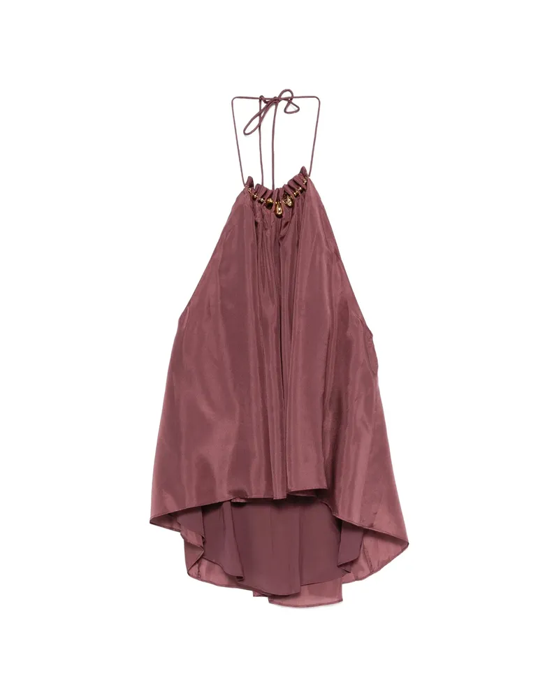 Zimmermann Aster Bead-embellishment Blouse Purple