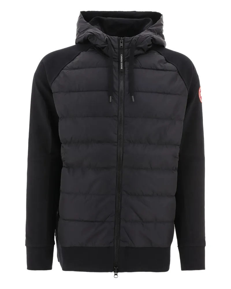 Canada Goose HyBridge Huron Quilted Hooded Jacket Black