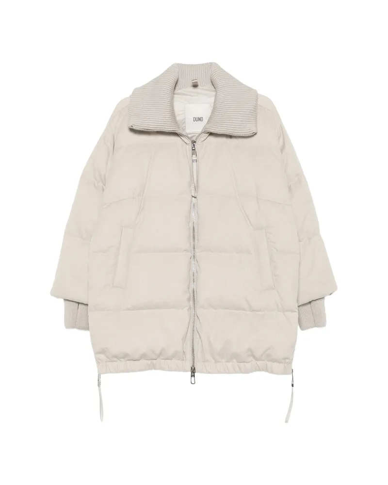 DUNO Quilted High-neck Jacket Neutrals