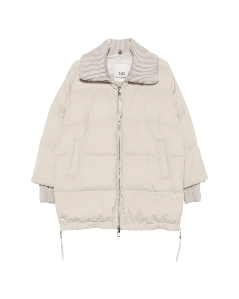 DUNO Quilted High-neck Jacket Neutrals