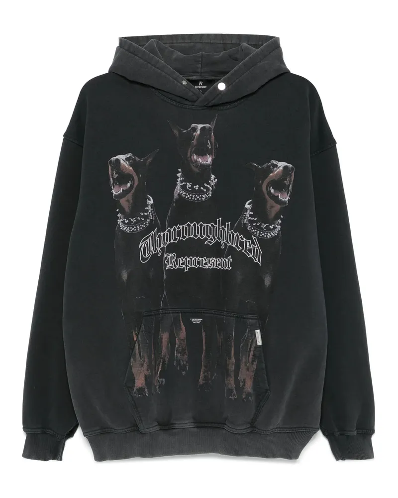 REPRESENT Thoroughbred Hoodie Black