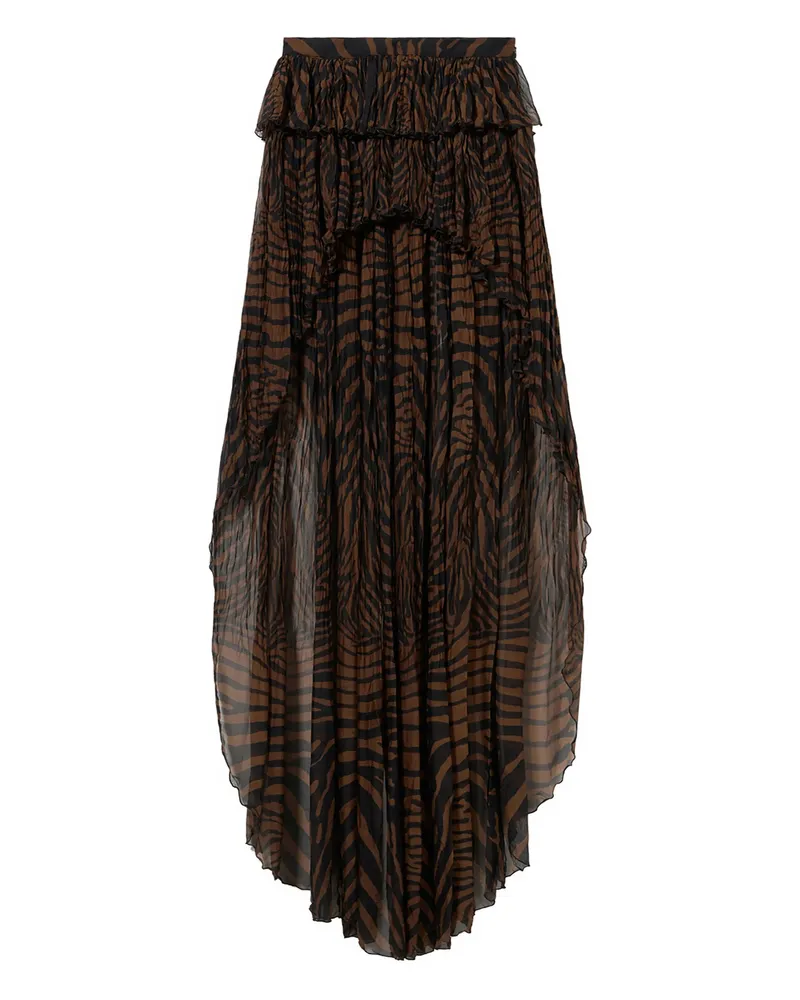 Blumarine Asymmetrical Skirt Brown