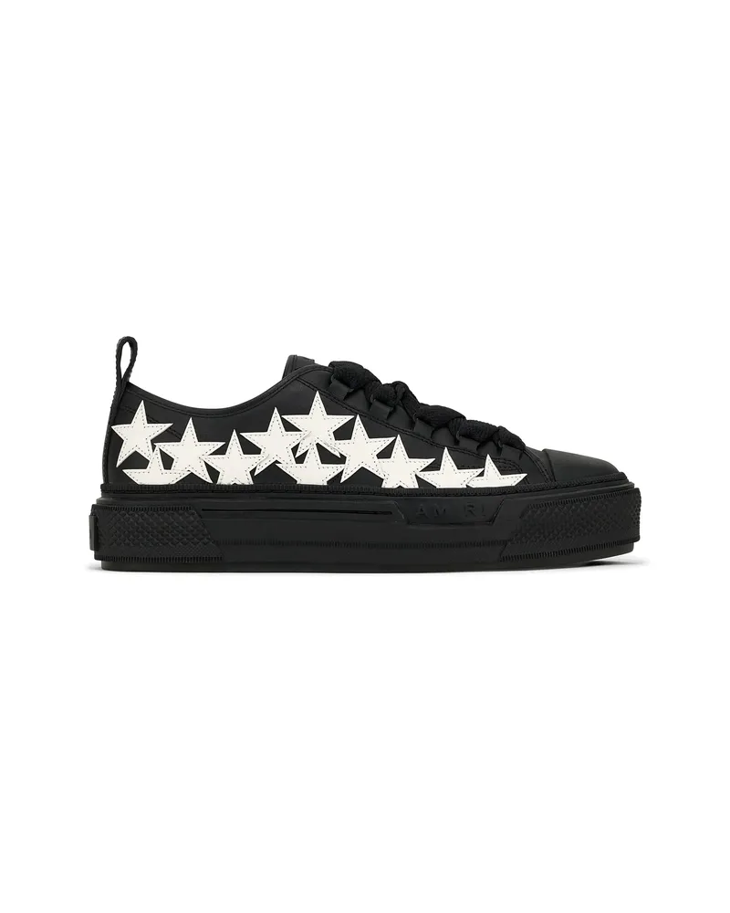 Amiri Stars Court Low Lace-up Sneakers Black
