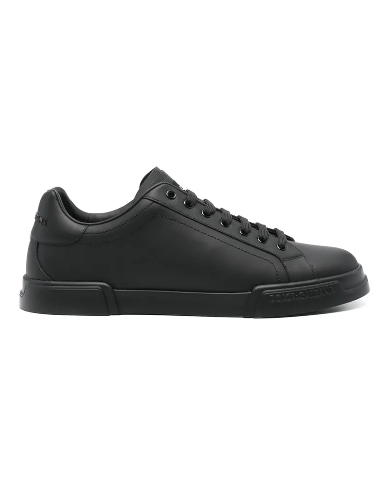 Dolce & Gabbana Leather Sneakers Black