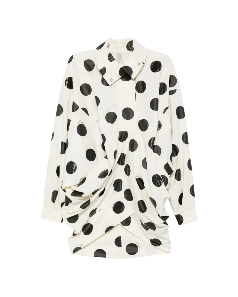 Jacquemus Polka-dot Cocoon-sleeve Jacket White