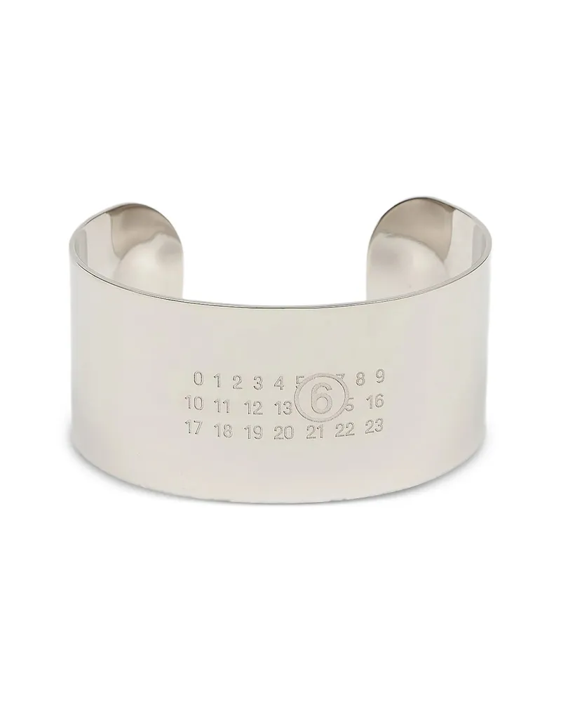 Maison Margiela Numeric Signature Cuff Bracelet Silver