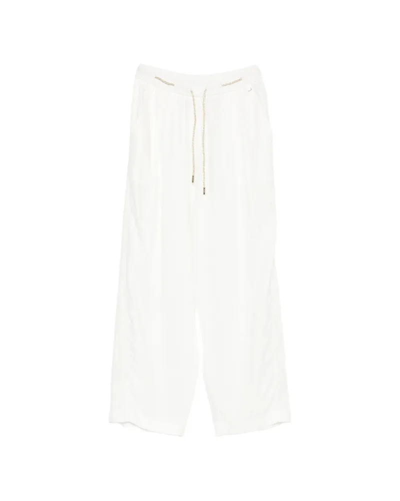 Herno Drawstring Trousers White