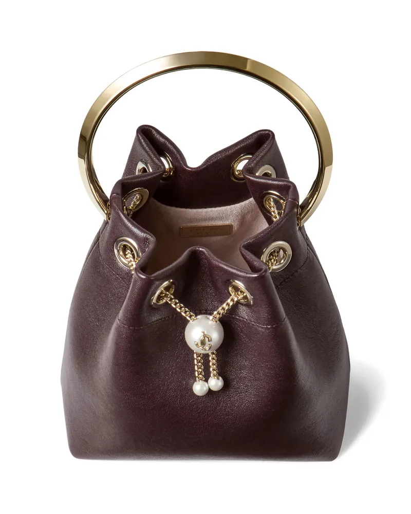 Jimmy Choo Mini Bon Bon Chain Clutch Bag Red