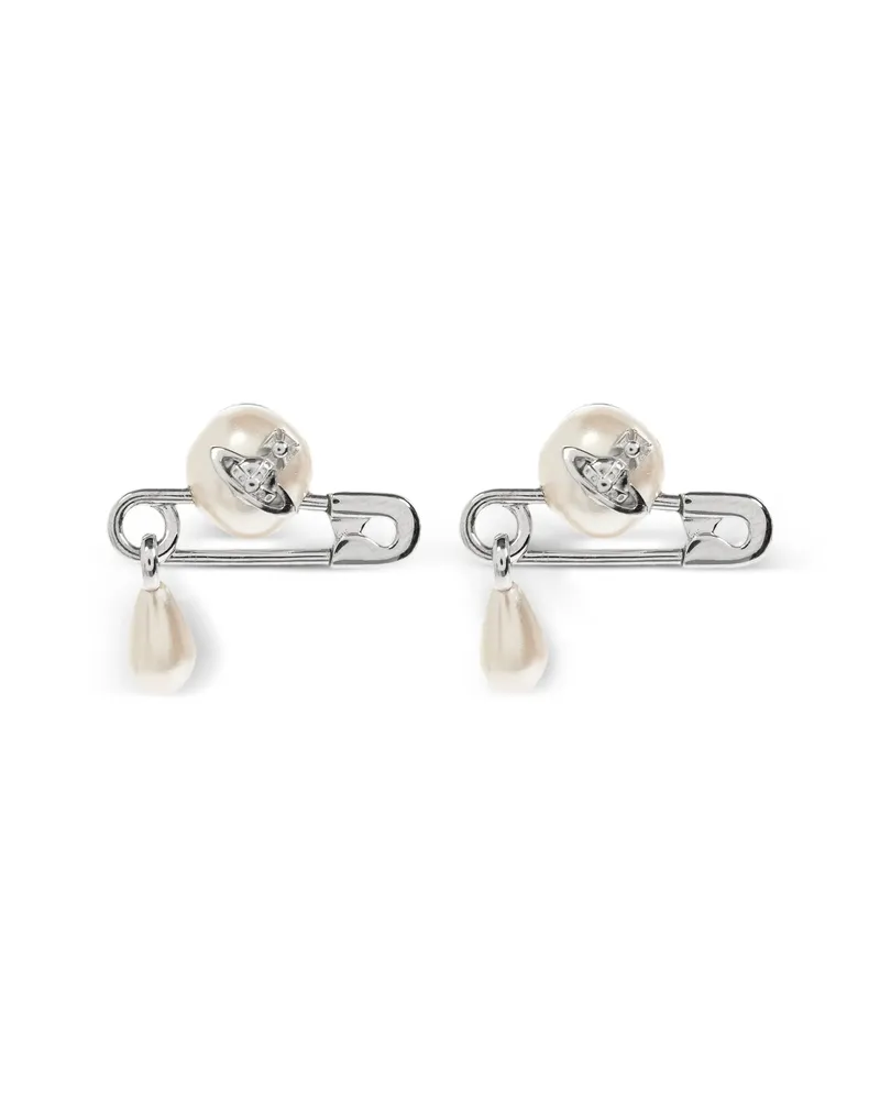 Vivienne Westwood Safety-pin Earrings Silver