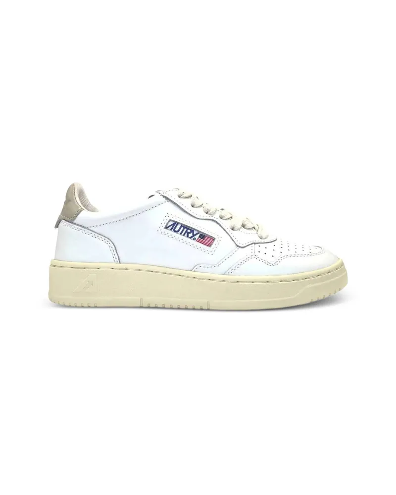 AUTRY Medalist Perforated Leather Sneakers White