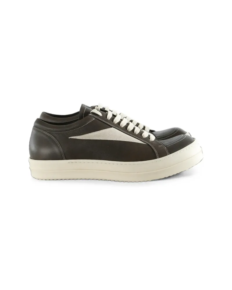 Rick Owens Vintage Leather Sneakers Brown