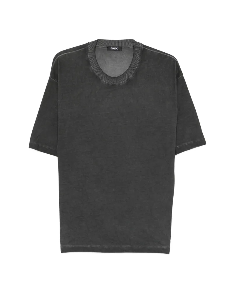 ERALDO Faded-effect Round-neck T-shirt Black