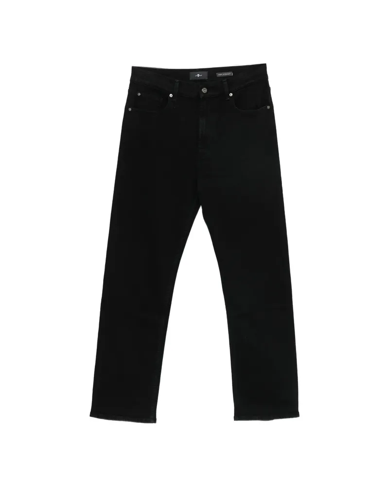 7 for all mankind Straight-leg Jeans Black