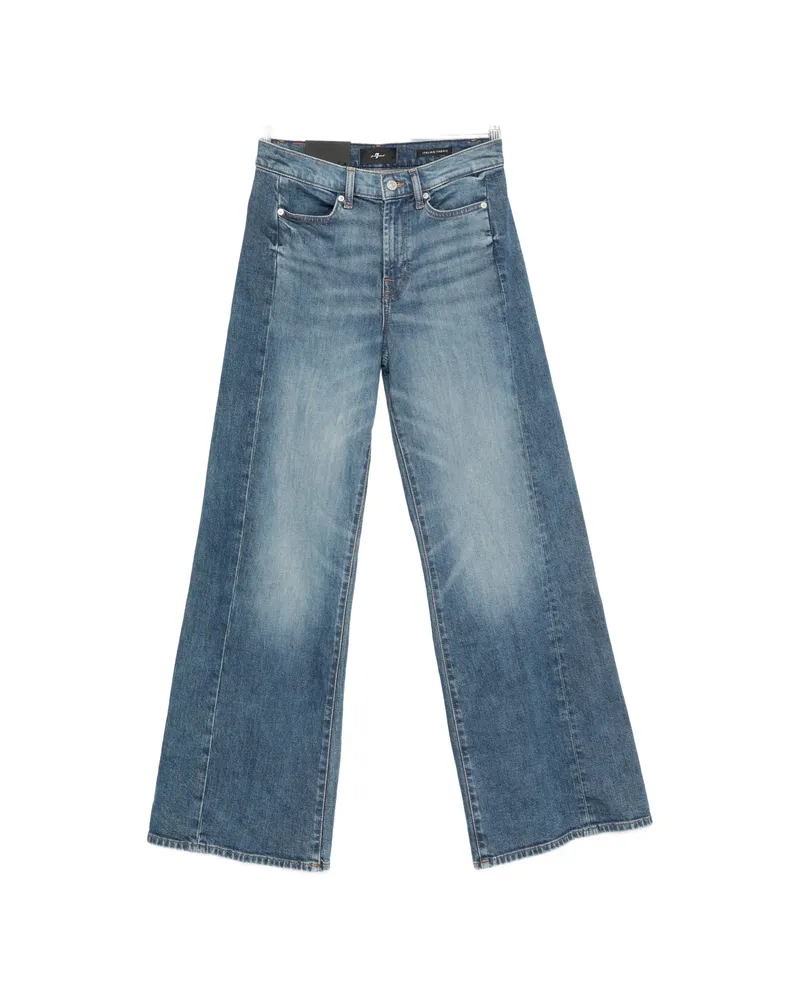 7 for all mankind Lotta Tailorless Wide-leg Jeans Blue