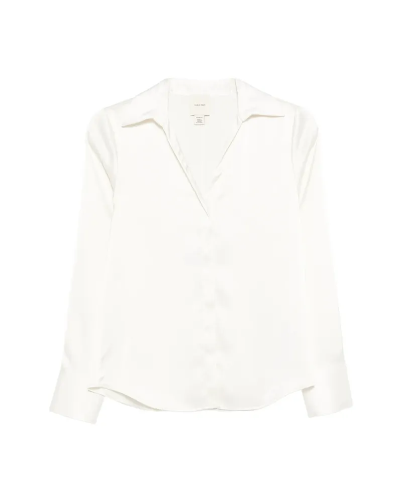 Calvin Klein Spread-collar Shirt Neutrals