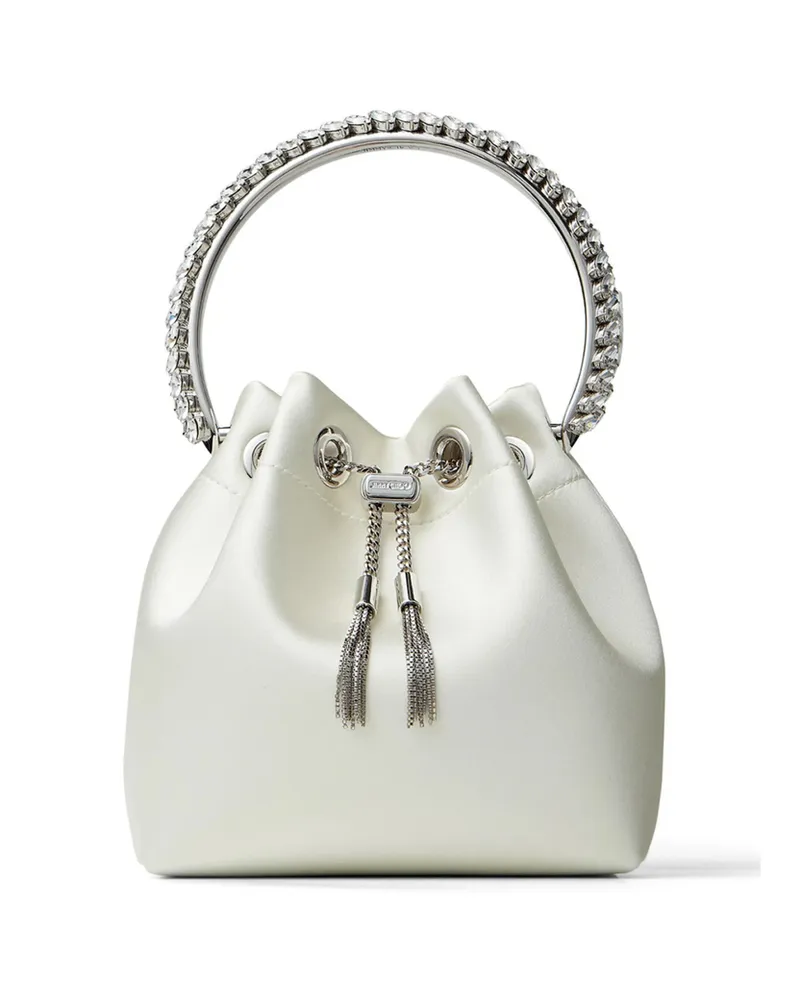 Jimmy Choo Bon Bon Bucket Bag Silver