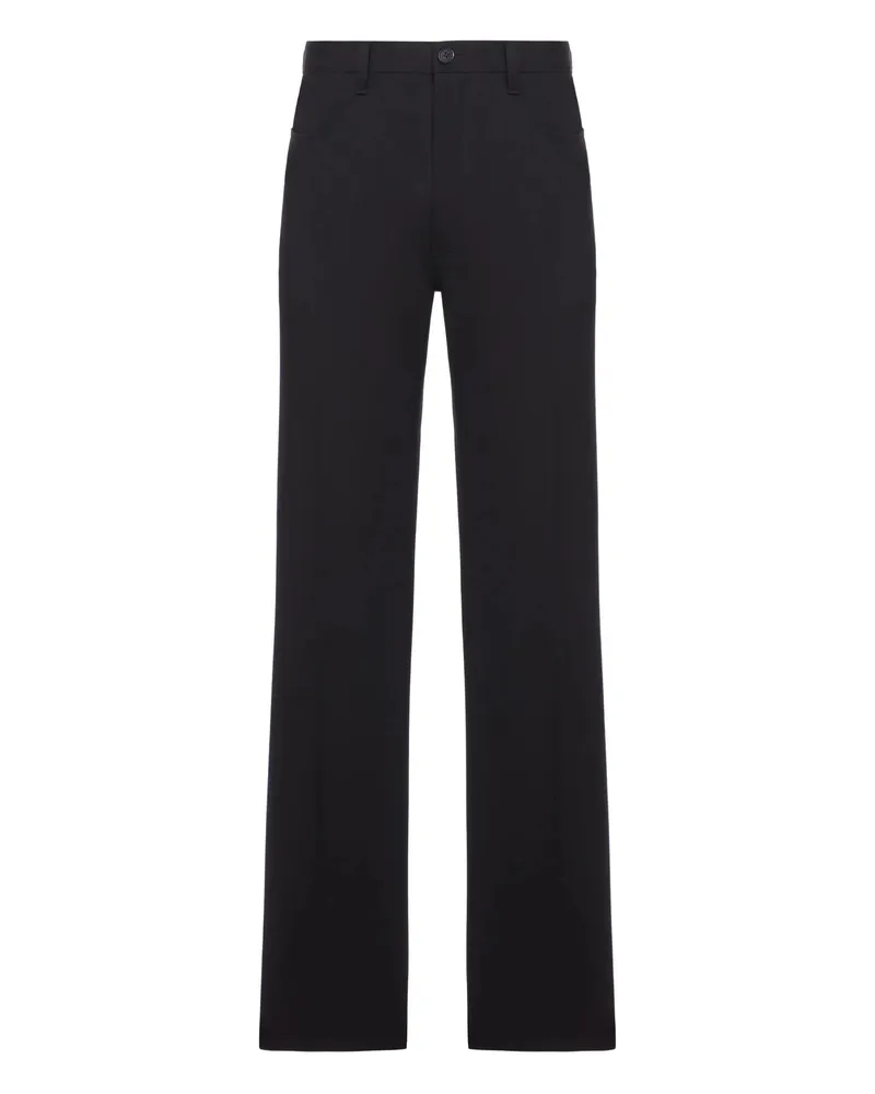 Balenciaga Tailored Cotton Trousers Black