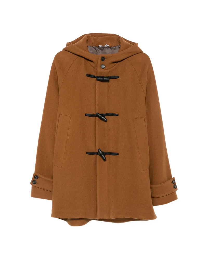 Tagliatore Toggle-fastening Hooded Coat Brown