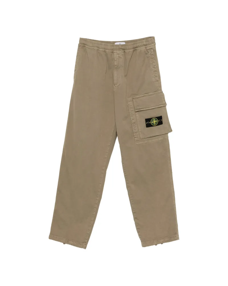 Stone Island Logo-patch Cargo Pants Neutrals