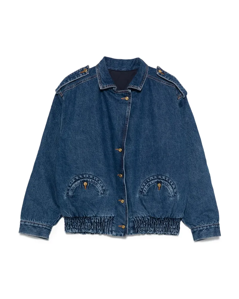Blazé Milano Elasticated Pocket Denim Jacket Blue