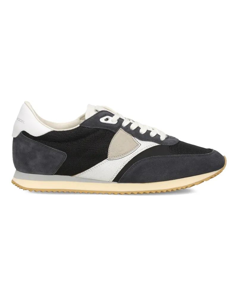Philippe Model Blville Panelled Low Trainers Black