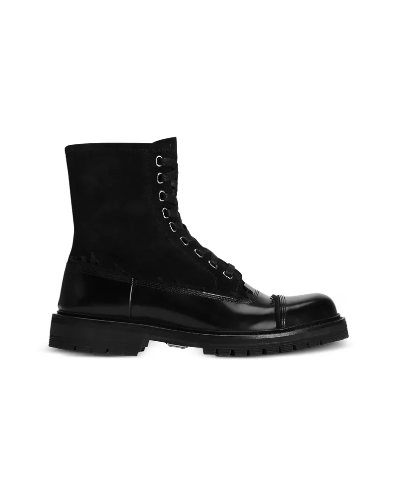 Dolce & Gabbana Lace-up Boots Black