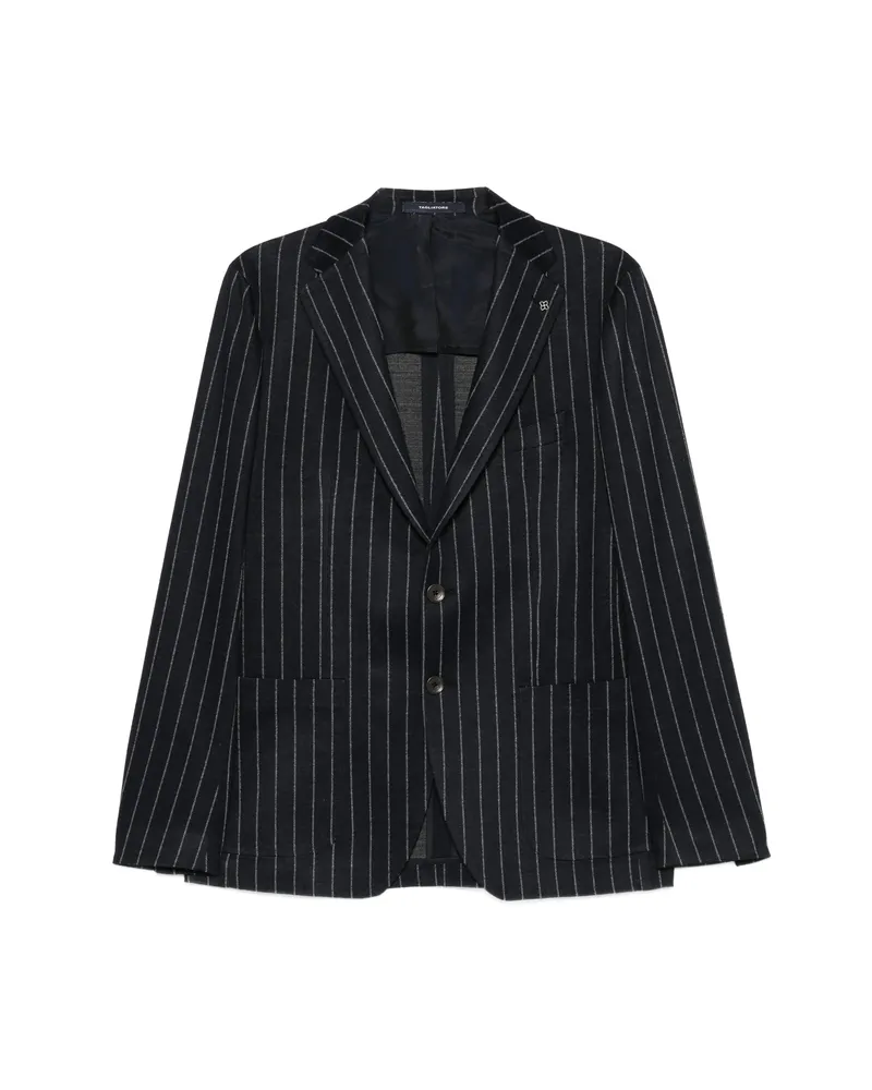 Tagliatore Striped Blazer Blue