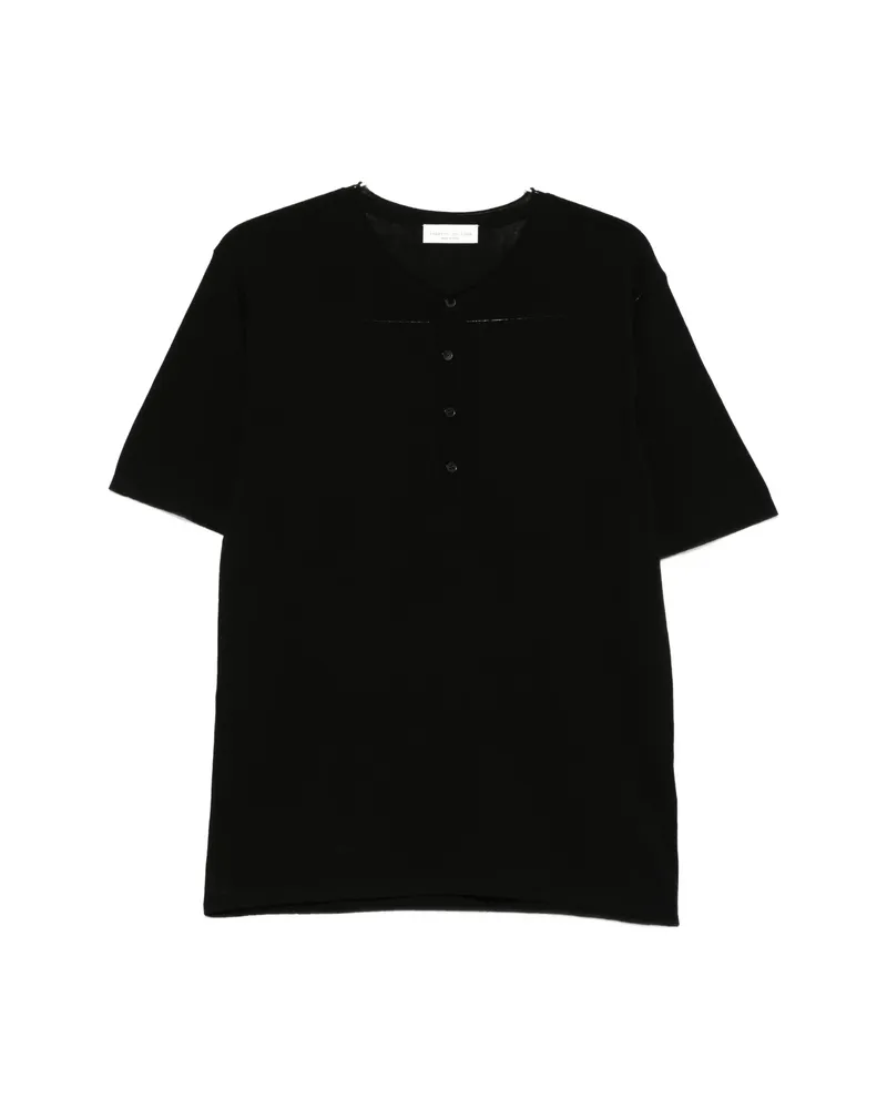 Roberto Collina Button Knitwear Black