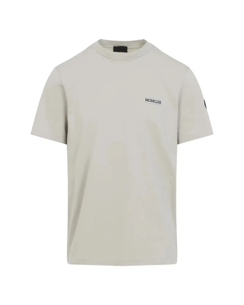 Moncler Logo-patch T-shirt Neutrals