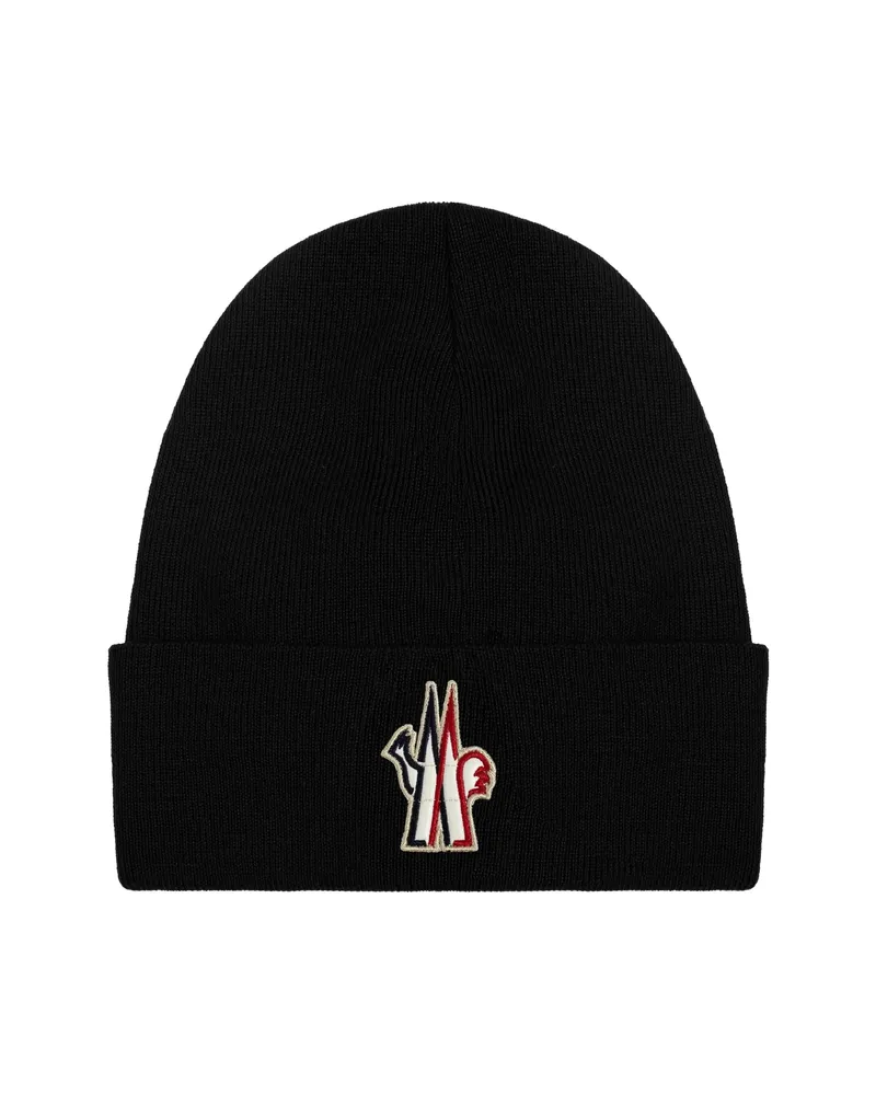 Moncler Logo-patch Beanie Black