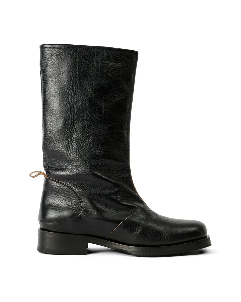 Our Legacy Haul Camion Leather Boots Black
