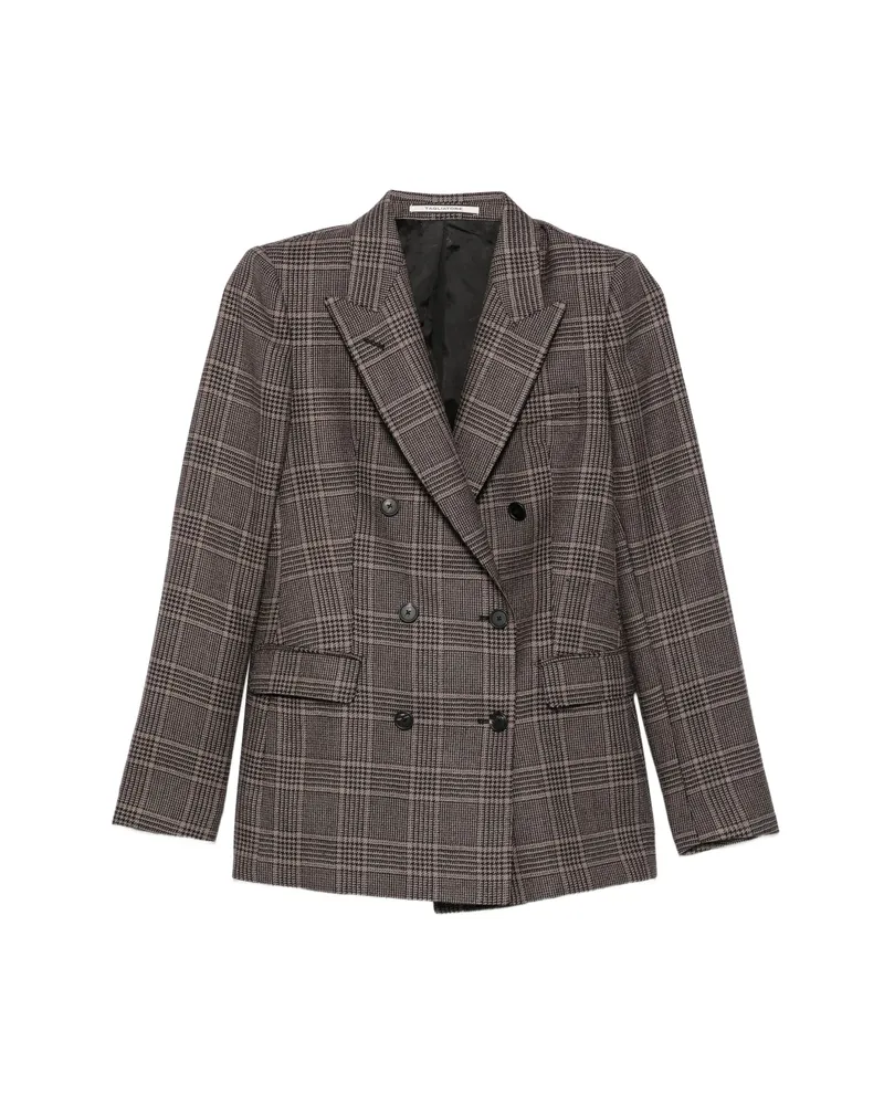 Tagliatore Double-breasted Blazer Brown