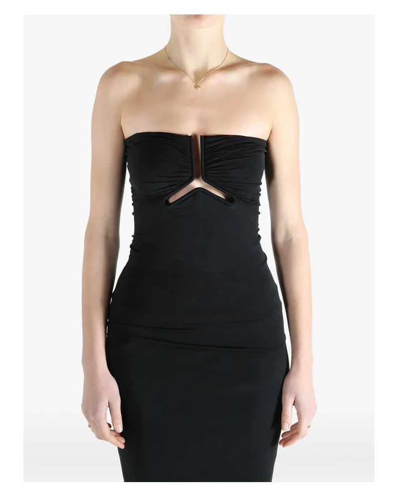 Rick Owens Ruched-effect Tube Top Black
