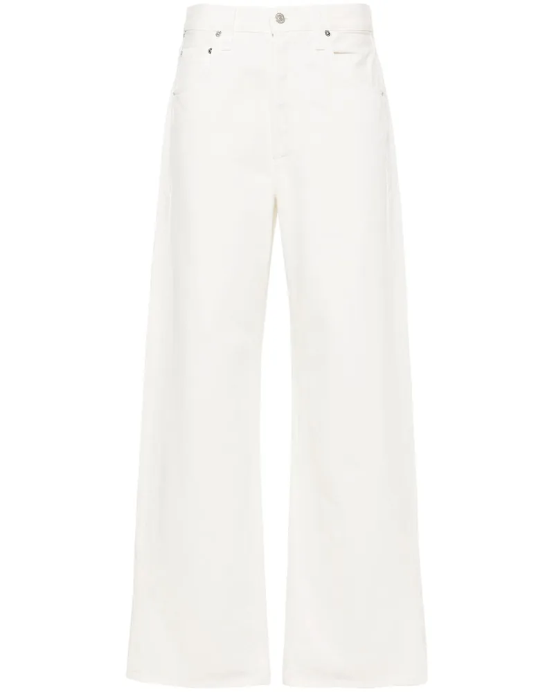 Citizens of humanity Pmina High-rise Wide-leg Jeans White