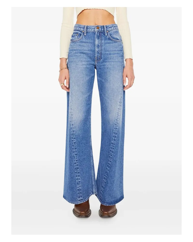 Mother The Lemon Twist Sneak Button-fly Jeans Blue