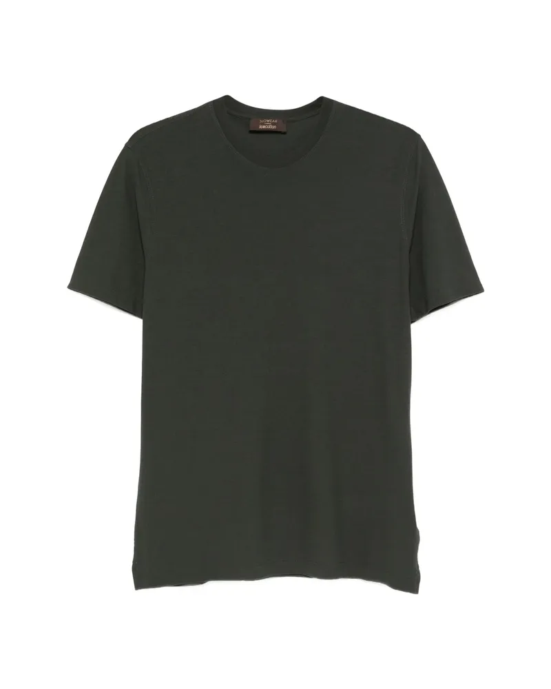 Zanone Roubd-neck T-shirt Green