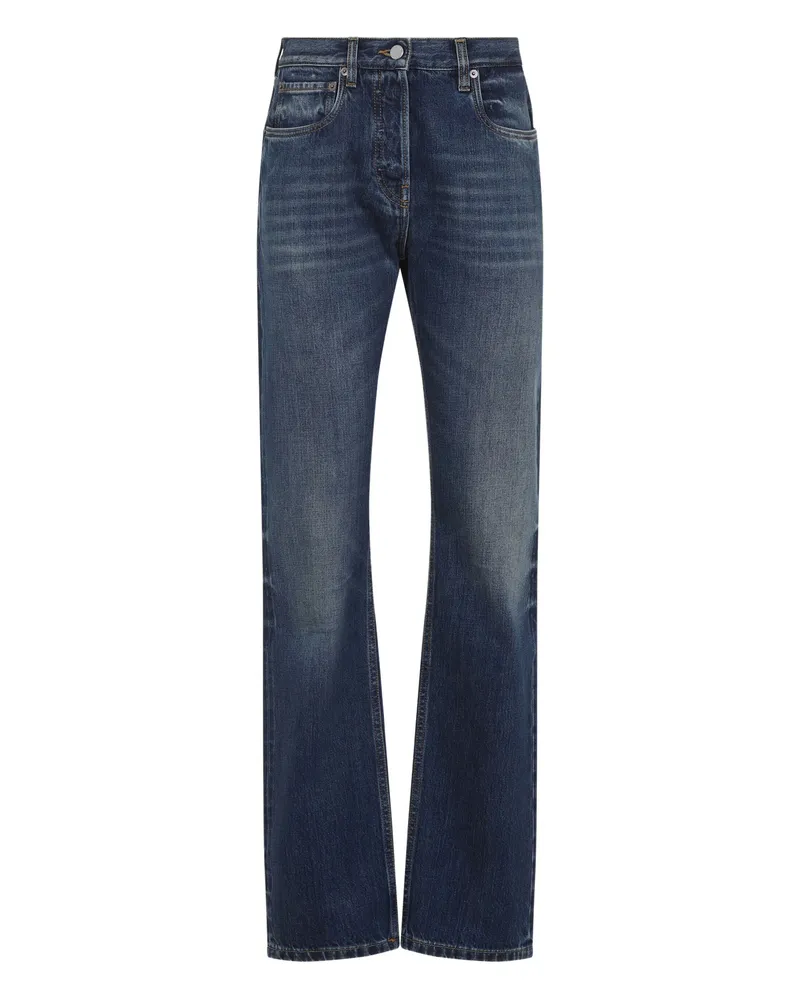 Prada Tapered Washed Jeans Blue