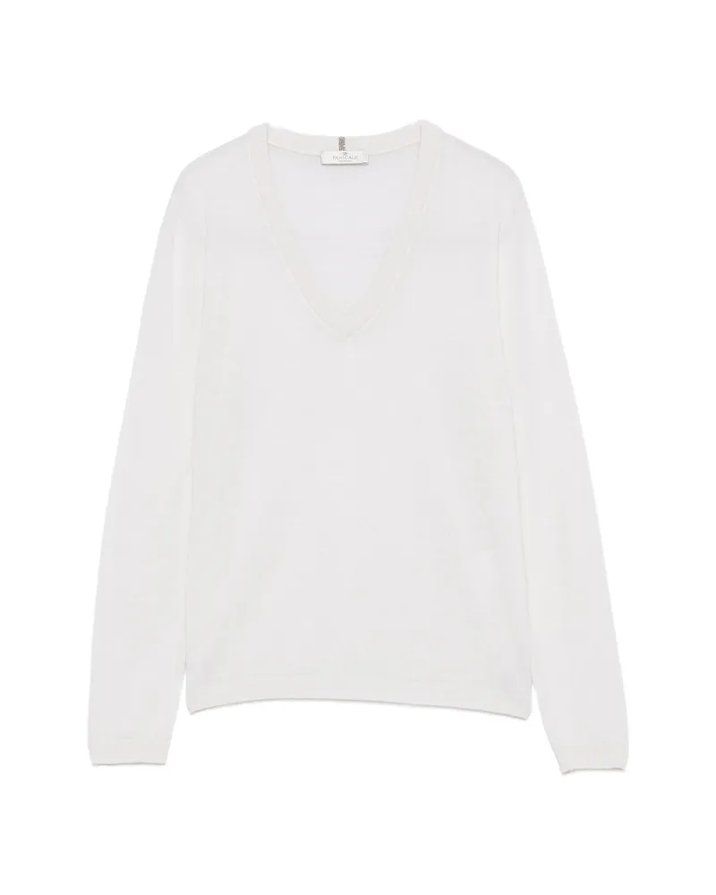 PANICALE Cashmere V-neck Sweater Neutrals