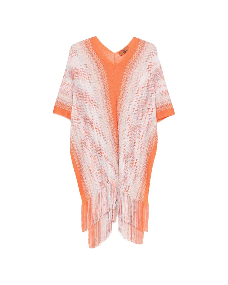 Missoni Fringed Jacket Orange