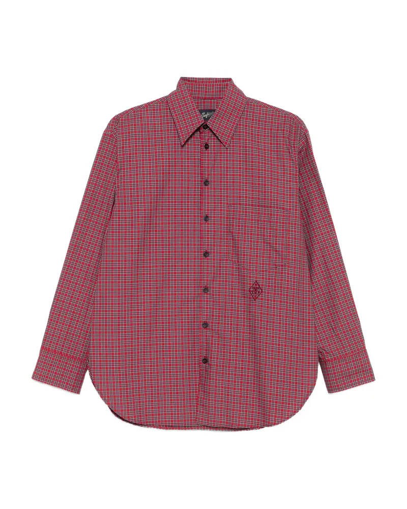 Seafarer Checked Long-sleeve Shirt Pink