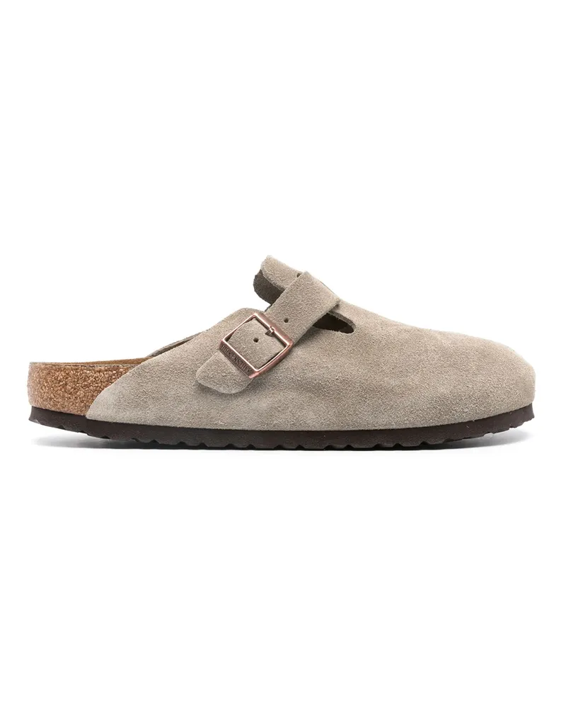 Birkenstock Boston Suede Sandals Neutrals