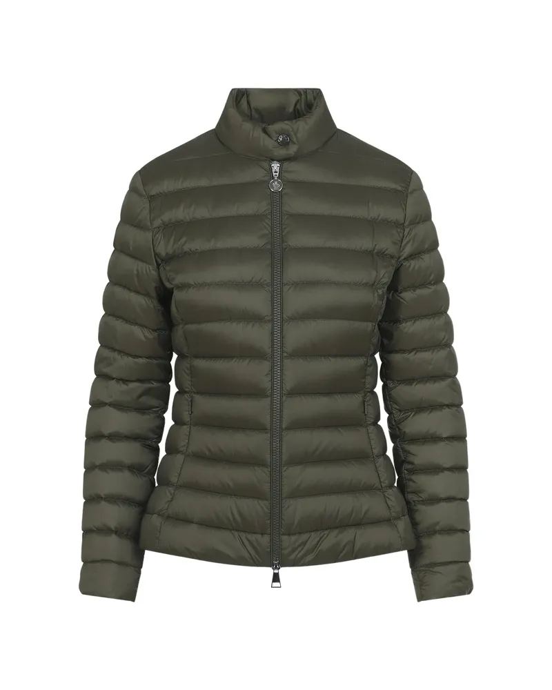 Moncler Two-pocket Puffer Coat Green