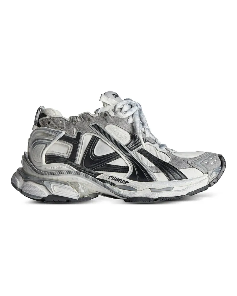 Balenciaga Runner Logo Print Sneakers Grey