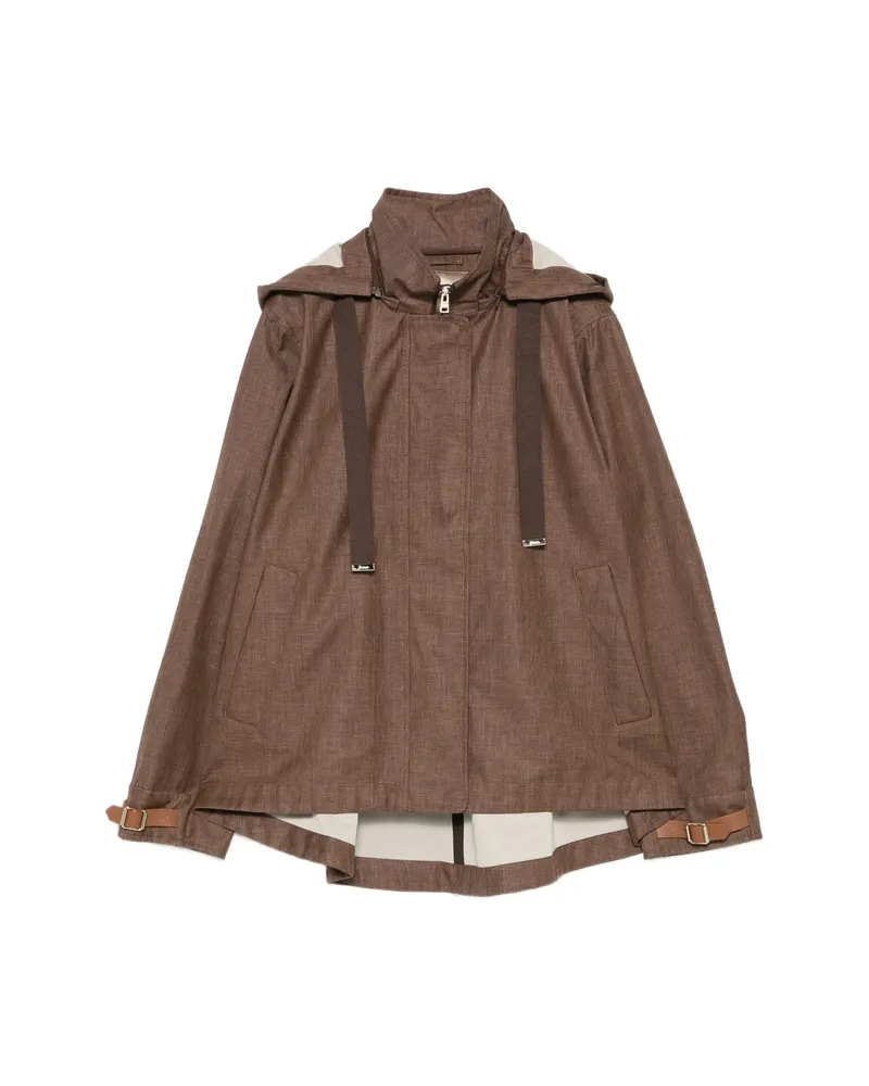 Herno Hooded Jacket Brown