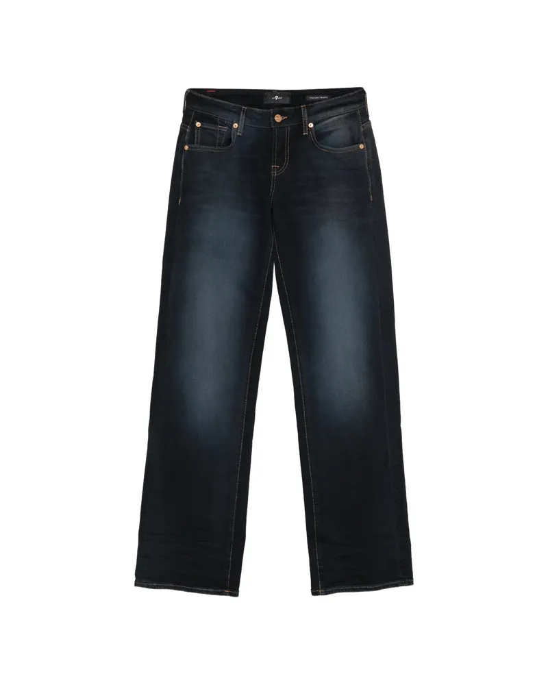 7 for all mankind Faded Straight-leg Jeans Blue