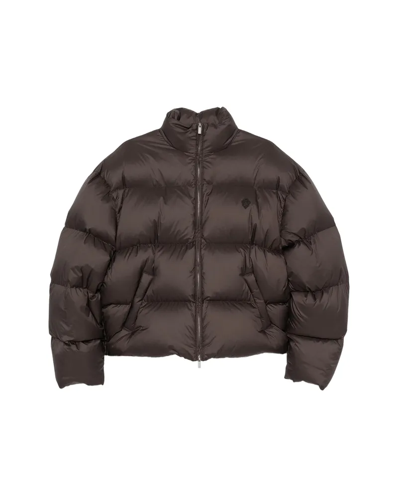 Gucci Quilted Padded Coat Brown
