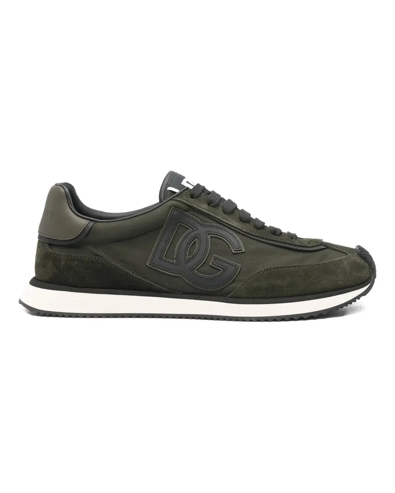 Dolce & Gabbana Logo-appliqué Sneakers Green