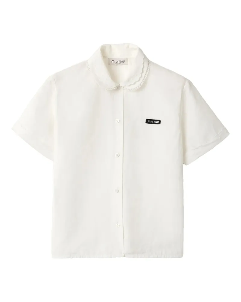 Miu Miu Poplin Shirt White