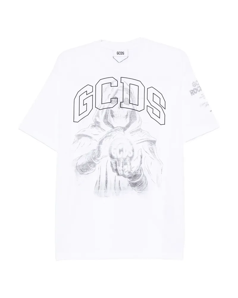 GCDS Logo-print T-shirt White