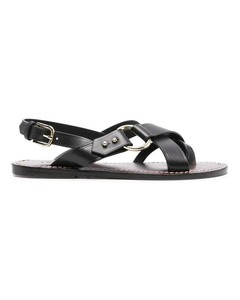 Soeur Florence Leather Sandals Black